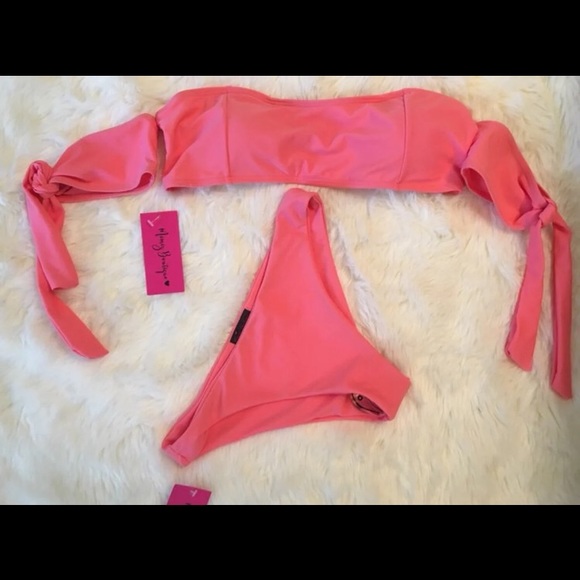 OFF THE SHOULDER BIKINI SET - Picture 2 of 2